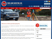 Tablet Screenshot of fordlandsurveying.com